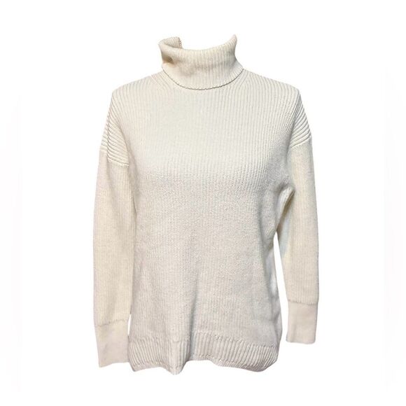J.Crew Cotton-Blend Ribbed Turtleneck Sweater Sz XS BS990 - Picture 2 of 6